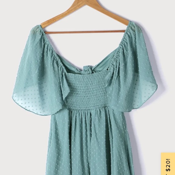 Lulu’s Swiss Dot Skater Dress - Picture 2 of 6